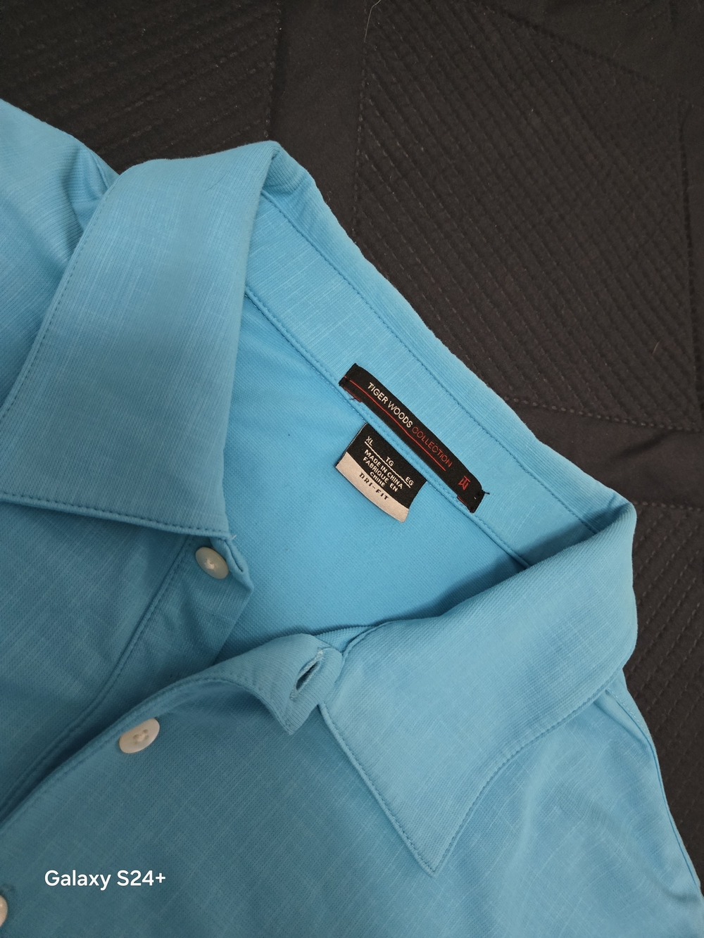 Men's Nike Dri Fir, Tiger Woods Collection Aqua Polo Shirt